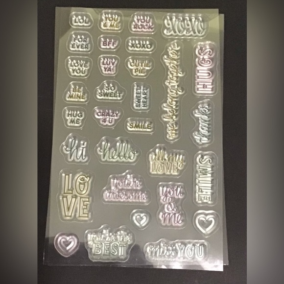 Diamond Press Conversation Hearts Stencils, Stamps, Dies cards & paper crafts - Picture 4 of 5